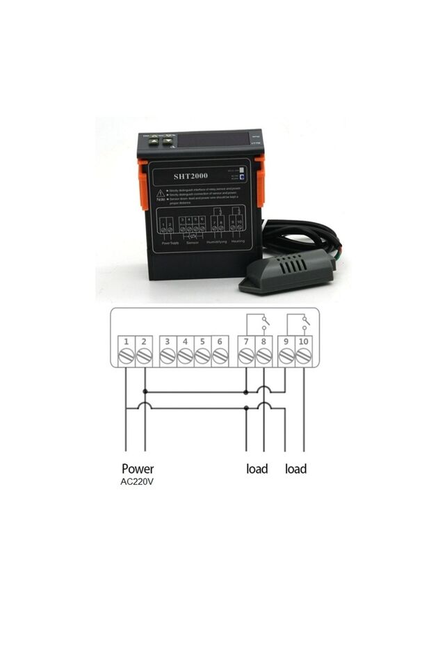 Sht2000 220v 10a Isı Ve Nem Kontrolörü - 3