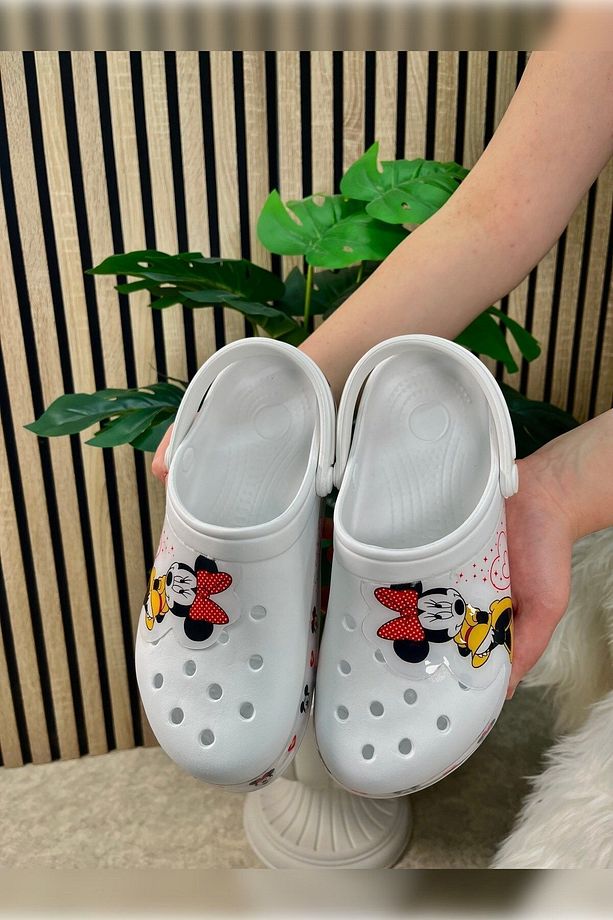 Günlük Terlik Minnie Mouse Sabo Hemşire Doktor Aşçı Sandalet Desenli Taban Crf-8246 - 5