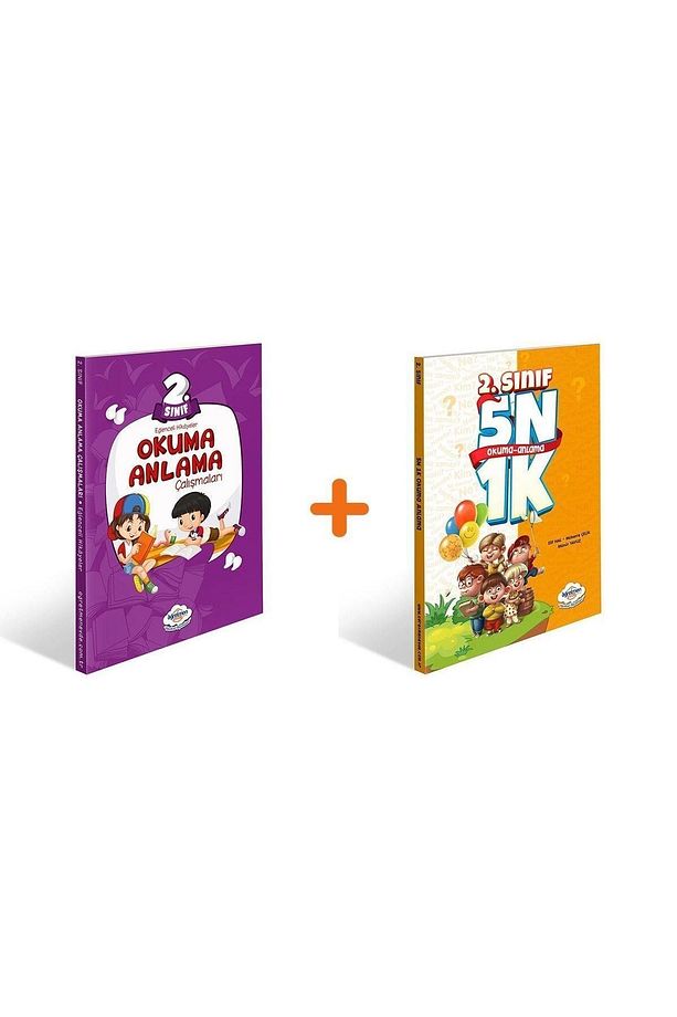 2. Sınıf Okuma Anlama Kitabı + 2. Sınıf 5n1k Okuma Anlama Kitabı - Yayınları - 1