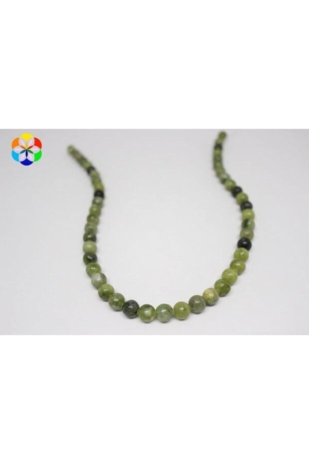 Bracelet Boy Jade Stone Ela Quality Half String 8mm (18cm in Length)