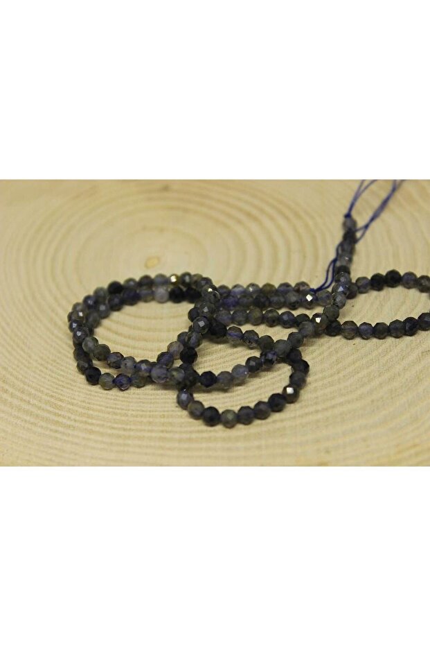 Bracelet with Boy Su Sapphire (Yolit) Stone, Half Chain, 3mm (17cm in Length)