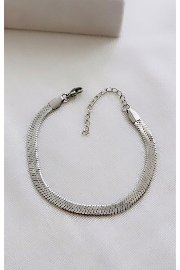 Steel Italian Chain Unisex Bracelet (16.5 +5 cm)