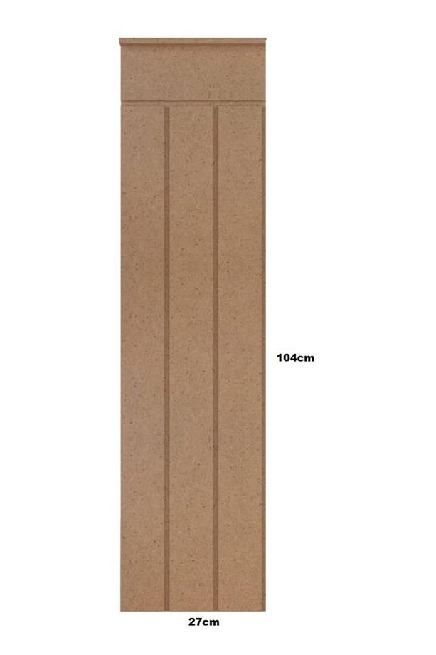 Iskandınav Model( 27 X 102 Cm )dekoratif Duvar Paneli Boyanabilir Ahşap 6 Mm Ham Mdf Duvar Paneli - 3