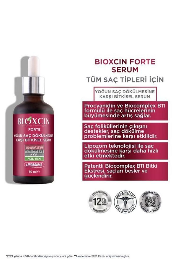 Forte Saç Dökülmesine Karşı 3 Lü Bakım Seti (şampuan+serum+tablet) - 4