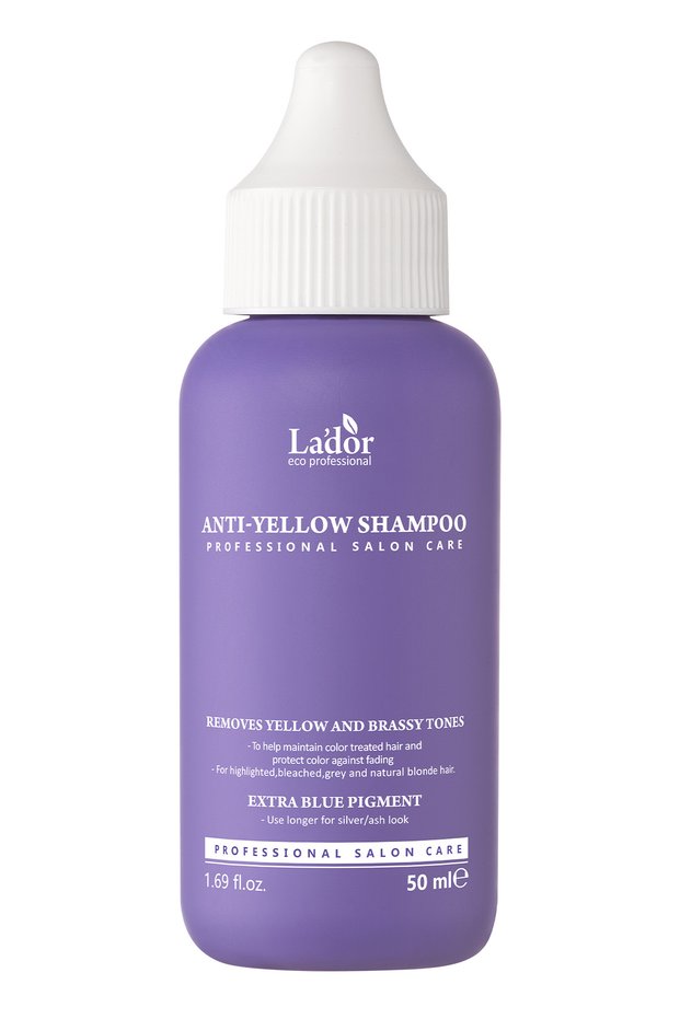 Color Equalizer and Protective Anti-Yellowing Purple Shampoo Lador Anti Yellow Shampoo 50ml