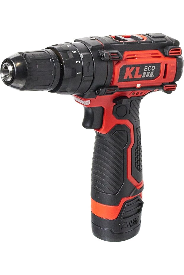 KE2220DM-DB 12 Volt 2.0 Amper Li-ion Şarjlı Darbeli Vidalama / Matkap Çift Akülü ve Çantalı - 6