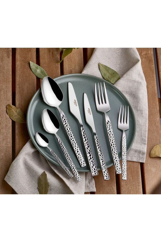 Crystal 84 Piece Fork Spoon Knife Set Boxed