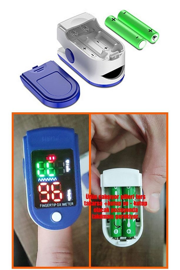 Parmaktan Nabız Ve Oksijen Ölçer Smart Pulse Oksimetre - 3