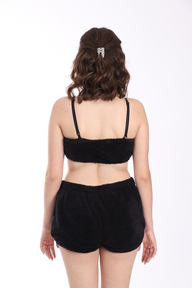 Polar Şortlu Pijama Takımı - 3