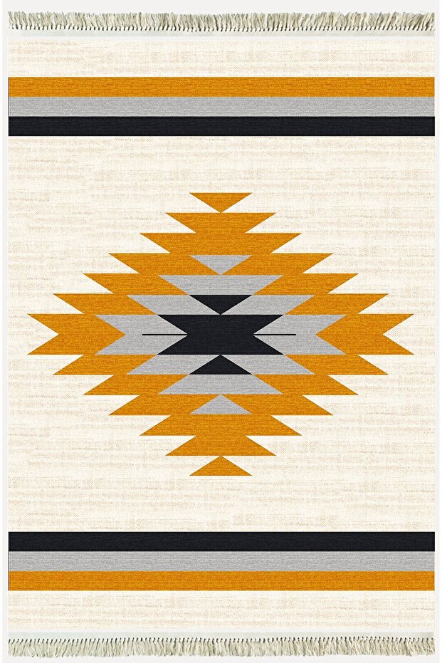 Cotton Series Cream Tones Antique Pattern Decorative Woven Base Rug