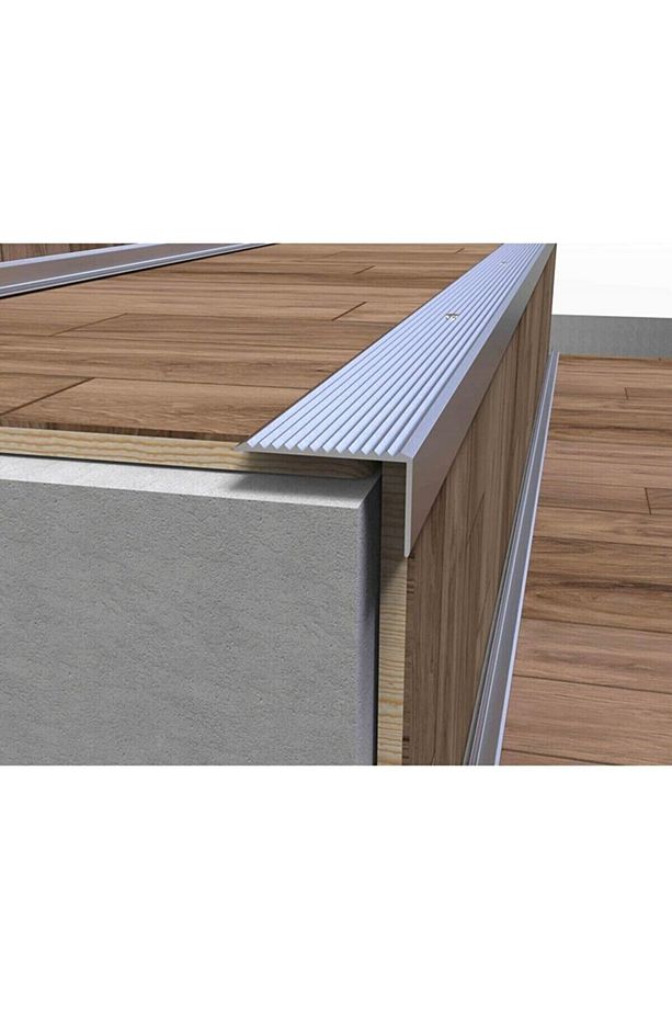 L Model Metal Merdiven Basamak Profili Merdiven Çıtası Köşebent Bitim Profil 4cm*2cm*2.7m - 2