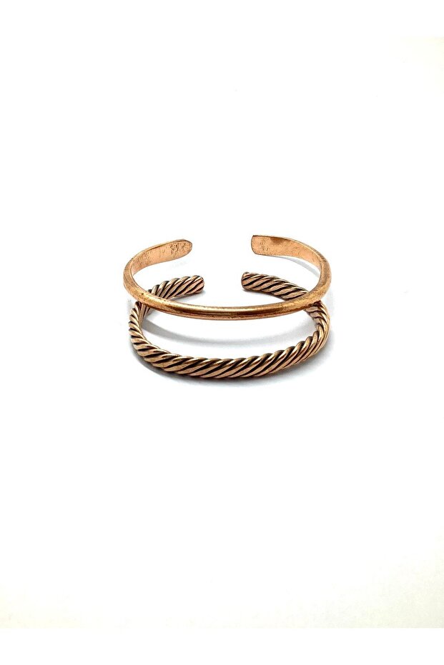 100% Copper 2 Piece Combination Unisex Bracelet