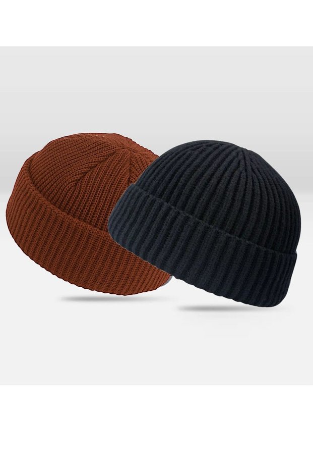 Set of 2 Short Skullcap Beret Solid Color Short Beret Hipster Beret Skullcap Beret Leon Beret Hip Hop Beret