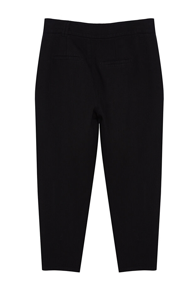 Siyah Yüksek Bel Straigt Fit Büyük Beden Jeans TBBAW25CJ00002 - 7