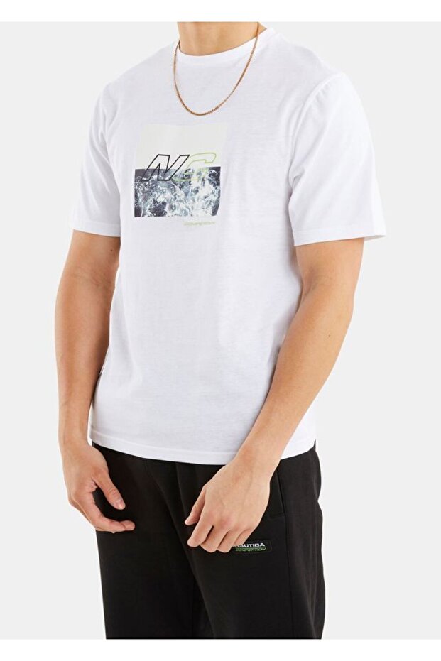 Men's White T-Shirt N7K01253