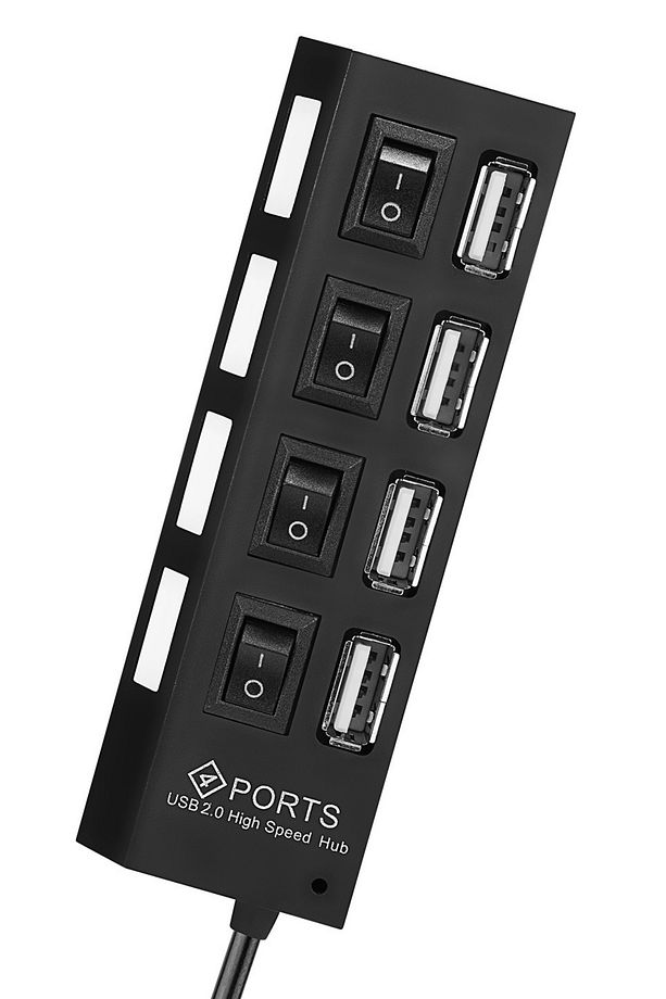 Usb Girişli 4 Portlu Usb Çoklayıcı Usb Çoğaltıcı Usb Hub Usb 2.0 Laptop Notebook Desktop Pc Uyumlu - 1