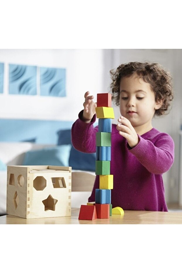 Wooden Cube Shaped Style Puzzle
