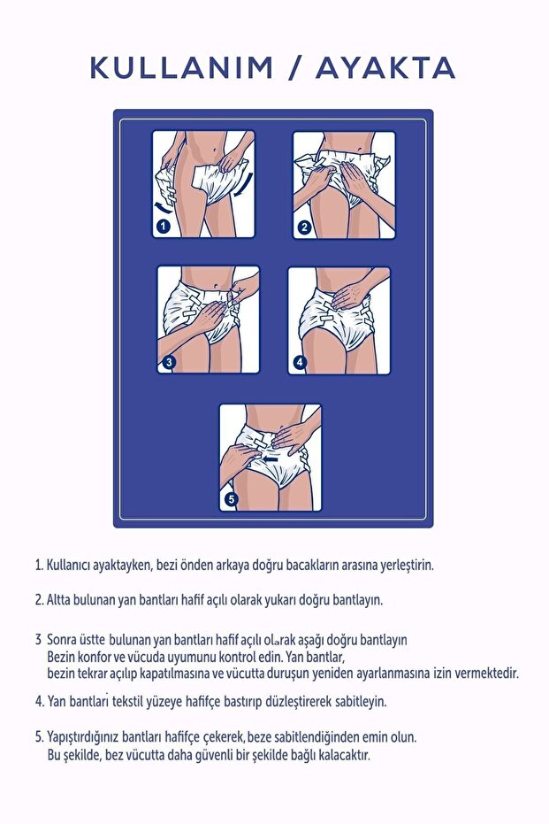 Bel Bantlı Hasta Bezi Medium 120'li - 4