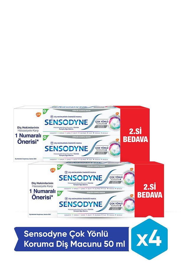Çok Yönlü Koruma Diş Macunu 50 ml x 4 Adet - 1