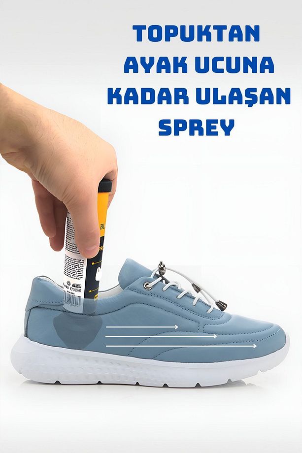 Ayakkabı Deodorantı Koku Giderici Önleyici Sprey Ayak ve Ayakkabı Deodorantı 100ml - 3