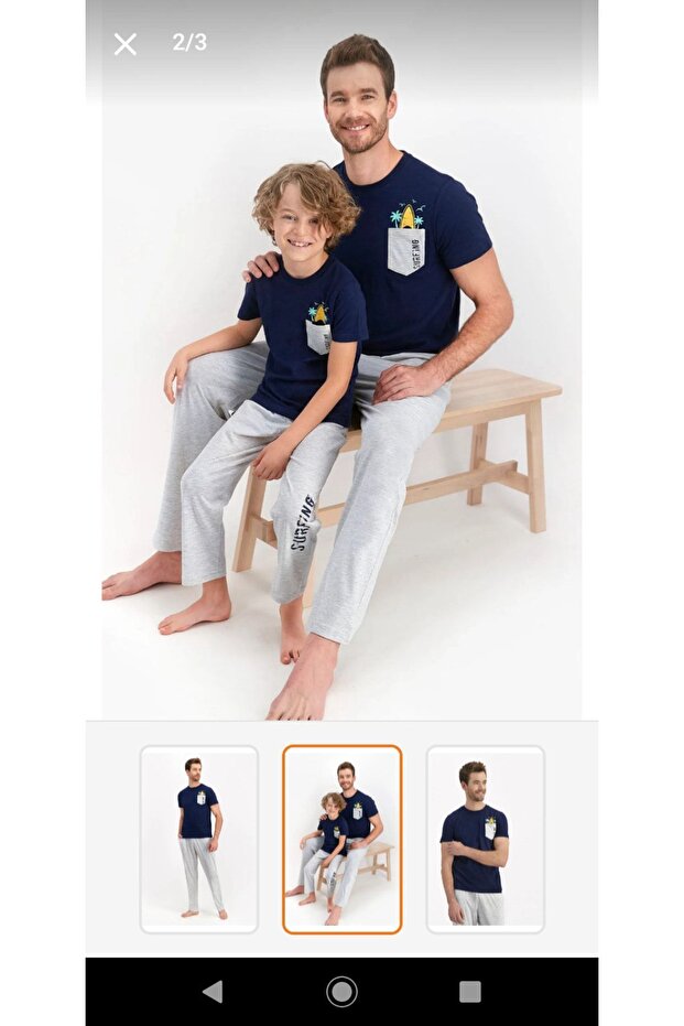 Baba Oğul Yazlık Pijama - 1