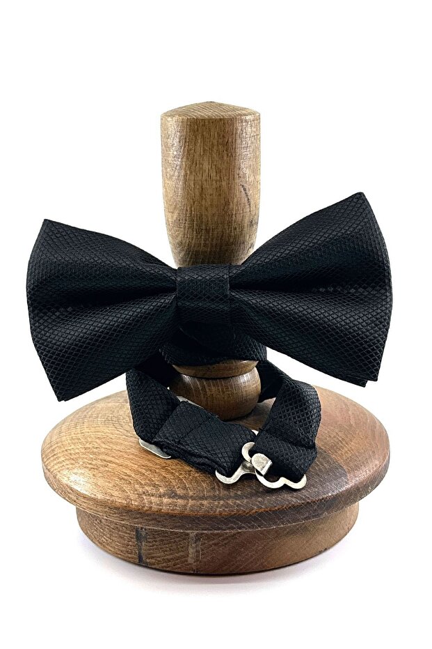 ربطة عنق سوداء منقوشة ذاتيًا P488 - 6