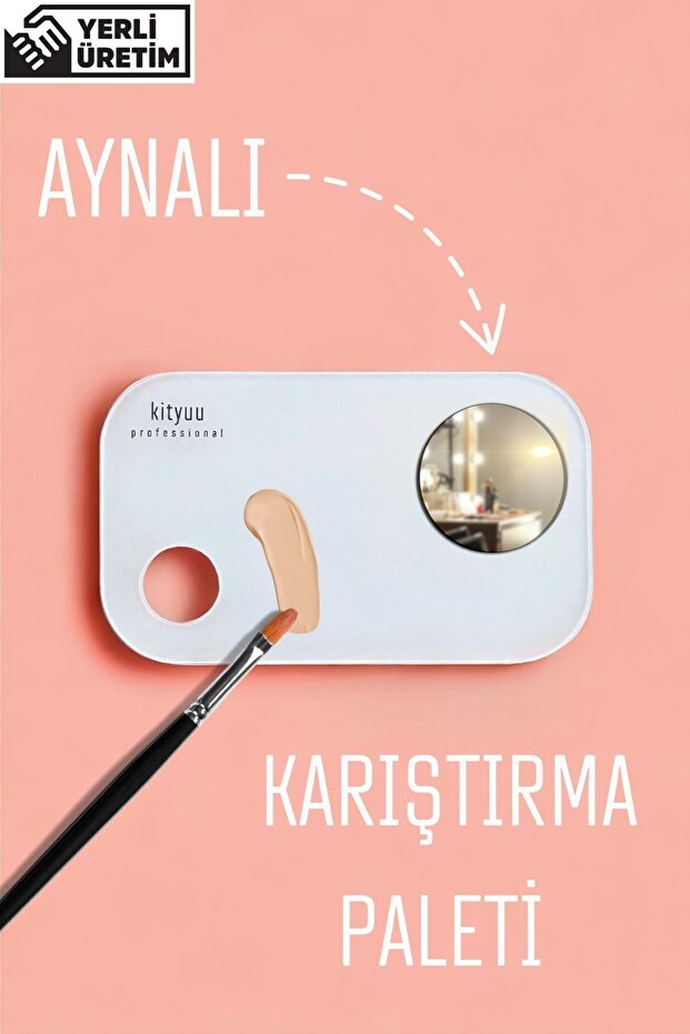 Ayna Hediyeli Karıştırma Paleti | Ürün Makyaj Karıştırma Paleti - 1