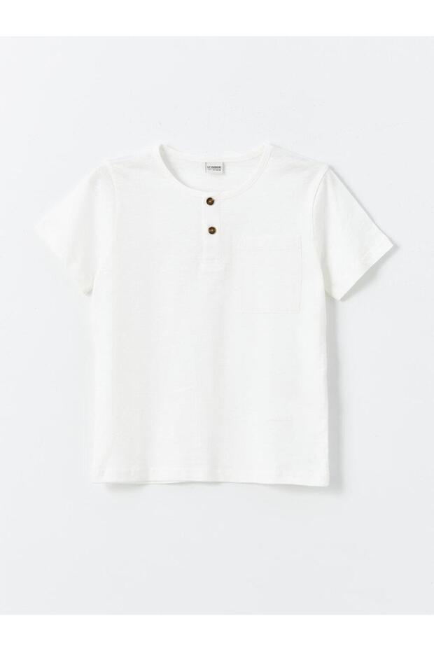 Crew Neck Basic Short Sleeve Boys' T-Shirt