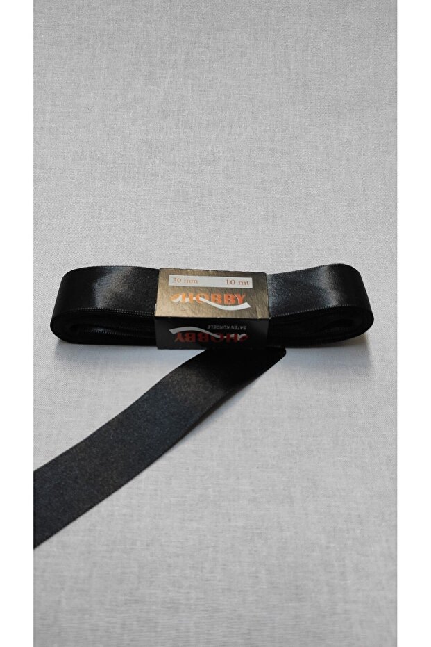 3 Cm Satin Ribbon 10 Meters Black