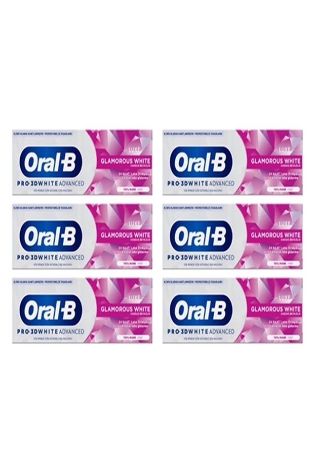 Luxe Glamorous Toothpaste with Pro 3D White Advantage - 75 ml x 6 PCS