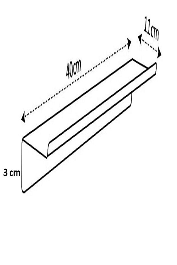 Siyah Metal Z Form Duvar Rafı Banyo Mutfak Oturma Odası Duvar Rafı - 3