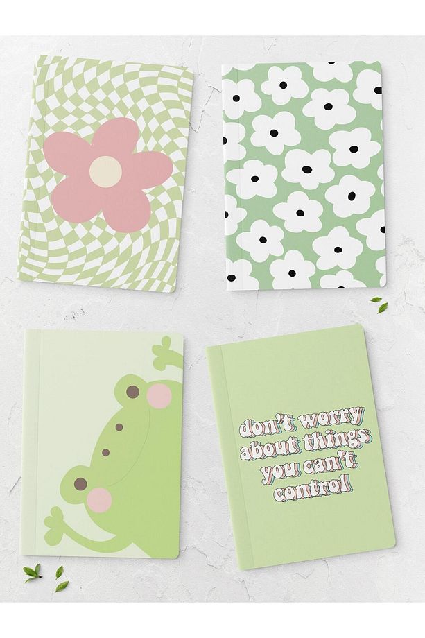 Notebook Defter, 12 Adet Çizgisiz Defter, Anı Ve Akıl Defteri, Hediye Defter, Mini Boy - 48 Sayfa - 2