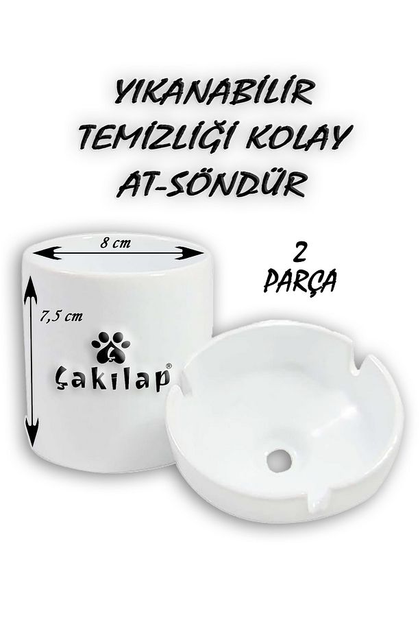 Garfield Baskılı Porselen Küllük Makinede Yıkanabilir (Kp-Çf) - 2
