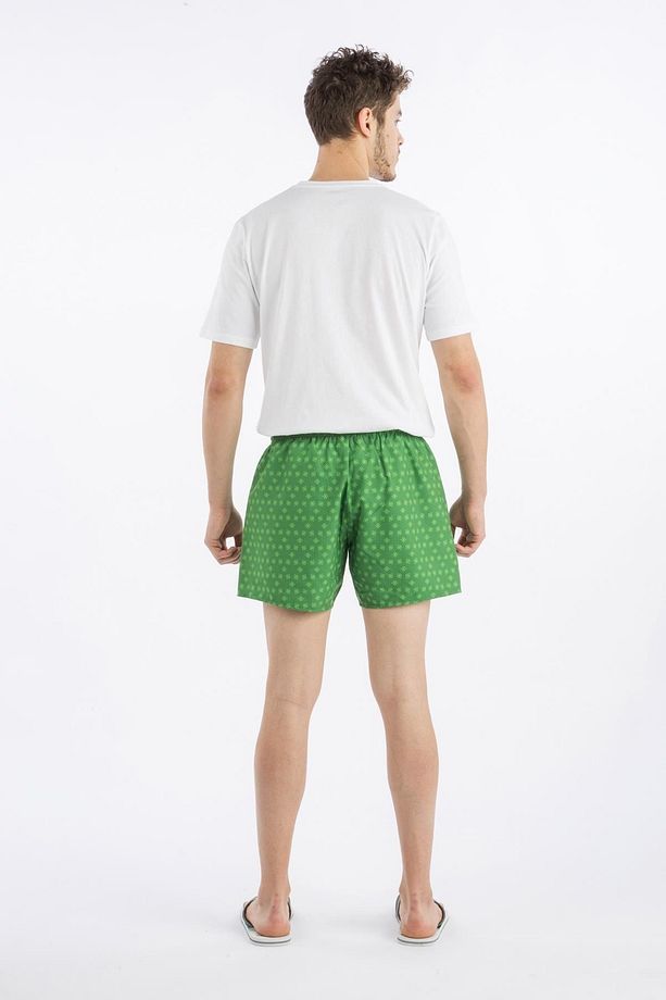 Erkek Desenli Swim Şort - 5
