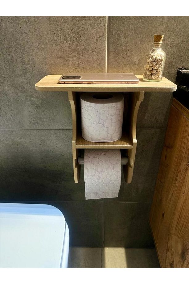 Wc Banyo Tuvalet Kağıtlığı Tuvalet Kağıtlık Askısı Tuvalet Rafı Yedek kağıtlık EH025 - 7