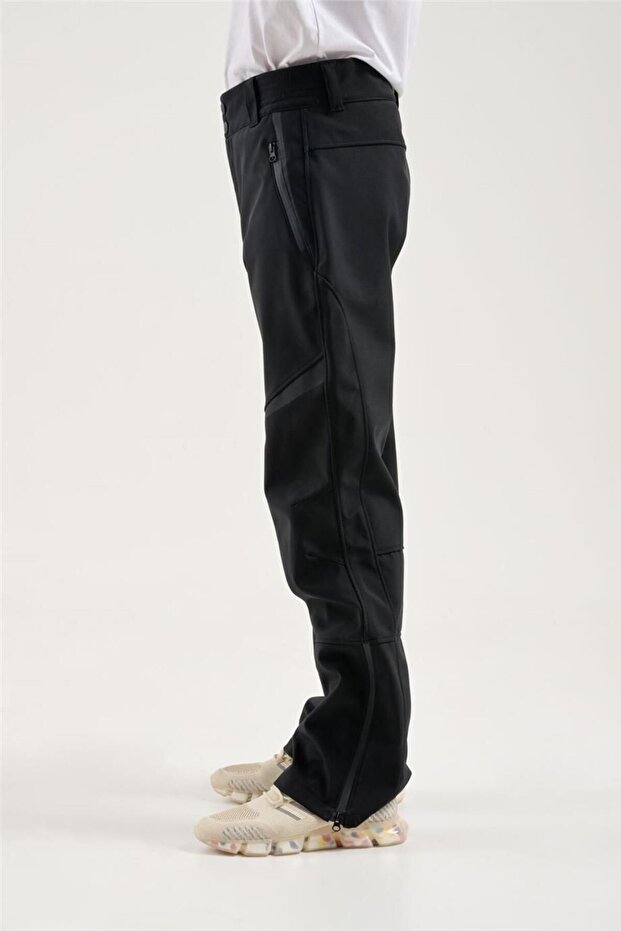 Erkek Siyah Softshell Kayak Pantolon 2313005 - 4