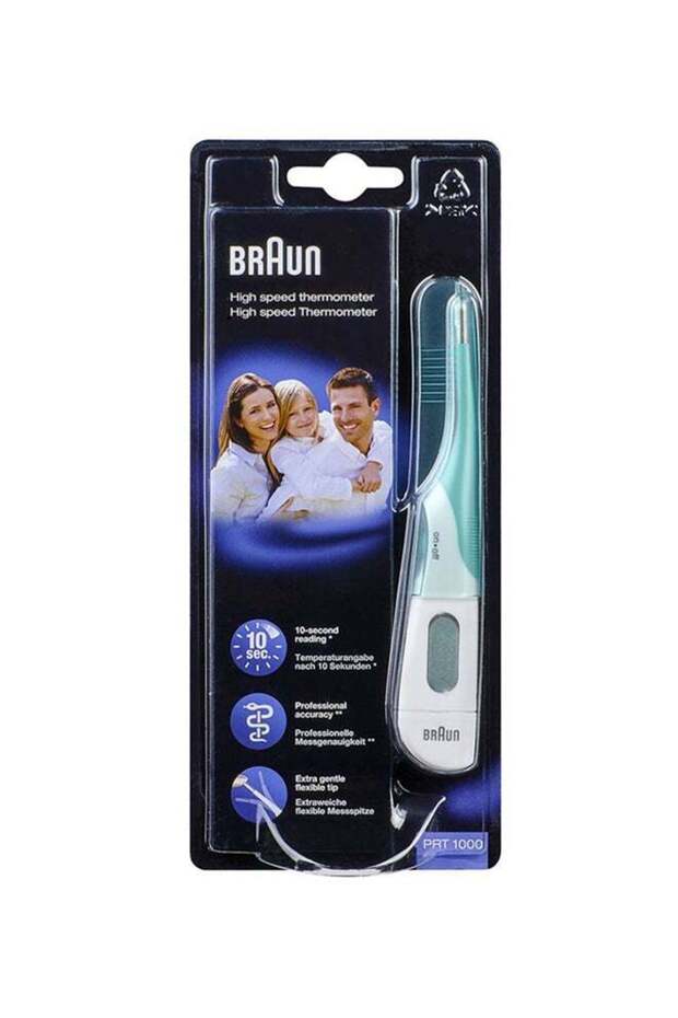 Digital Stick Thermometer Fast 10sec, Fever Alarm, Extra Gentle flexible tip, Memory - PRT1000 - 4