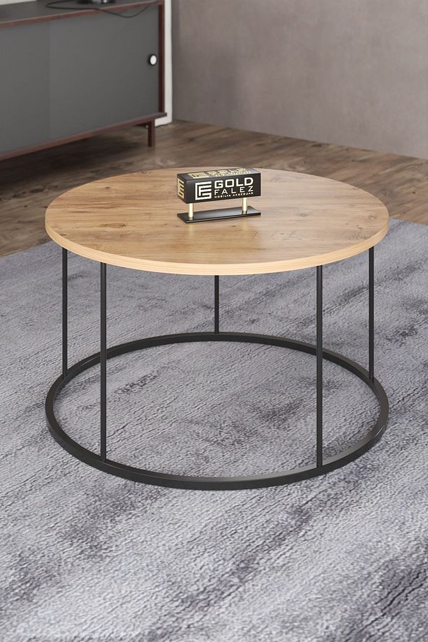 Orta Sehpa Ve Zigon Sehpa Terra Set Antrasit Ceviz - 2