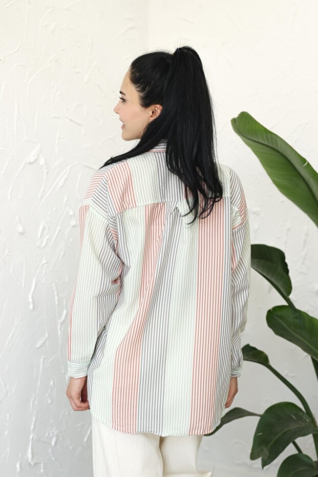 Asil Ekru Gömlek - 6