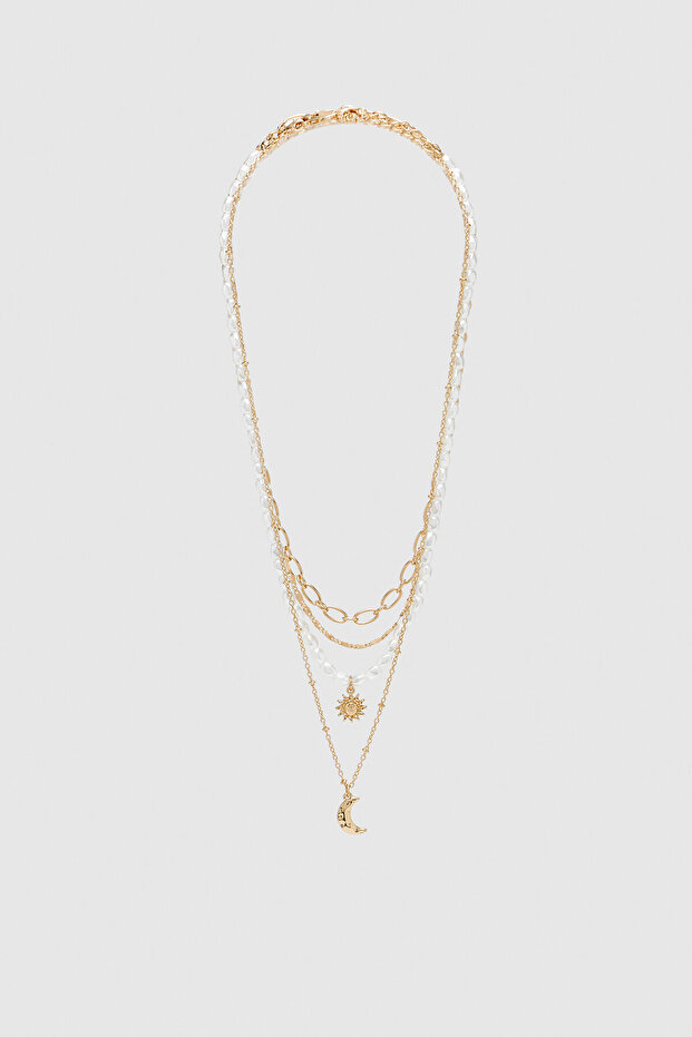 4’lü ay ve güneş kolye seti - 4