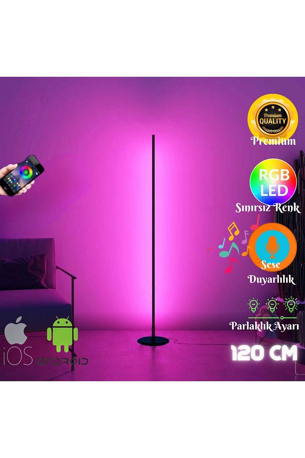 Mobıl Stıck Telefon Kontrol Oda Aydınlatma Sistemi Full Rgb Full Renk Çok Özellik Kumandasız - 1