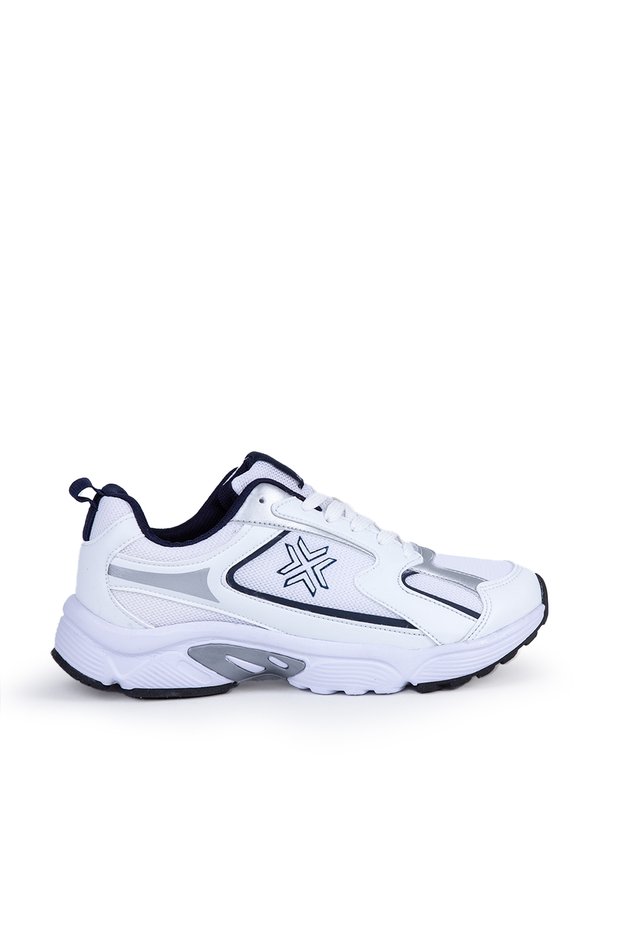 White Navy Unisex Memory Sole Comfort Casual Sports Shoes