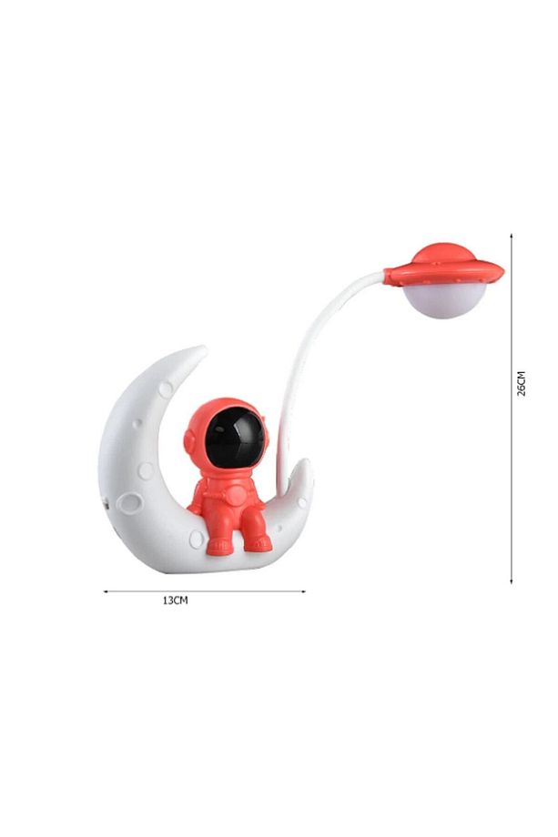 Astronot Ay Gece Lambası Çocuk Usb Şarj Edilebilir Led Lamba - 2