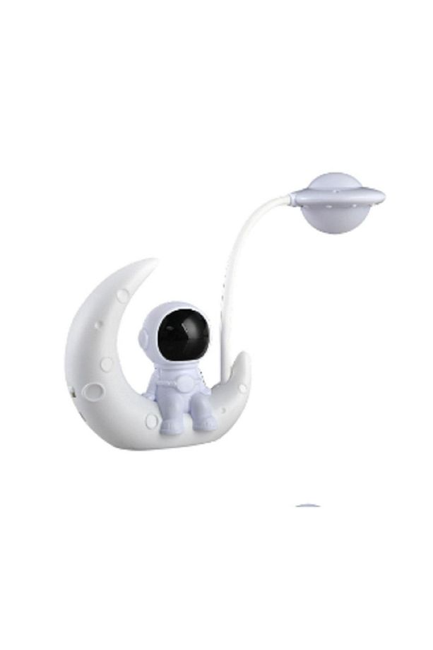 Astronot Ay Gece Lambası Çocuk Usb Şarj Edilebilir Led Lamba - 2