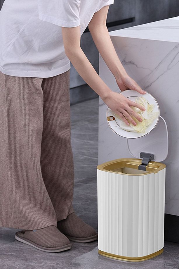 Sensörlü Çöp Kovası Gold 15lt - 5