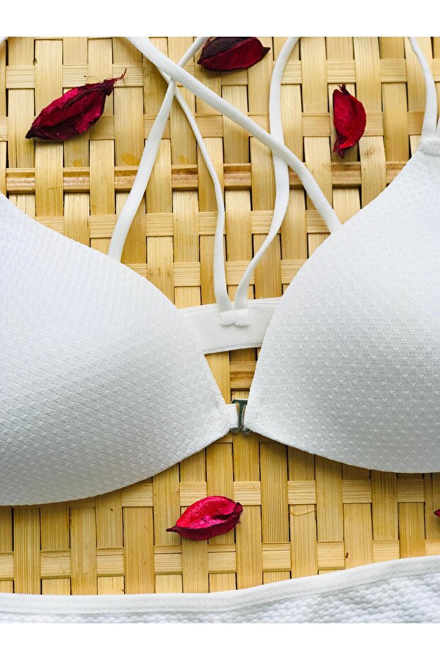 Önden Açmalı Arkası Çapraz İp Sütyen Takımı. - 3