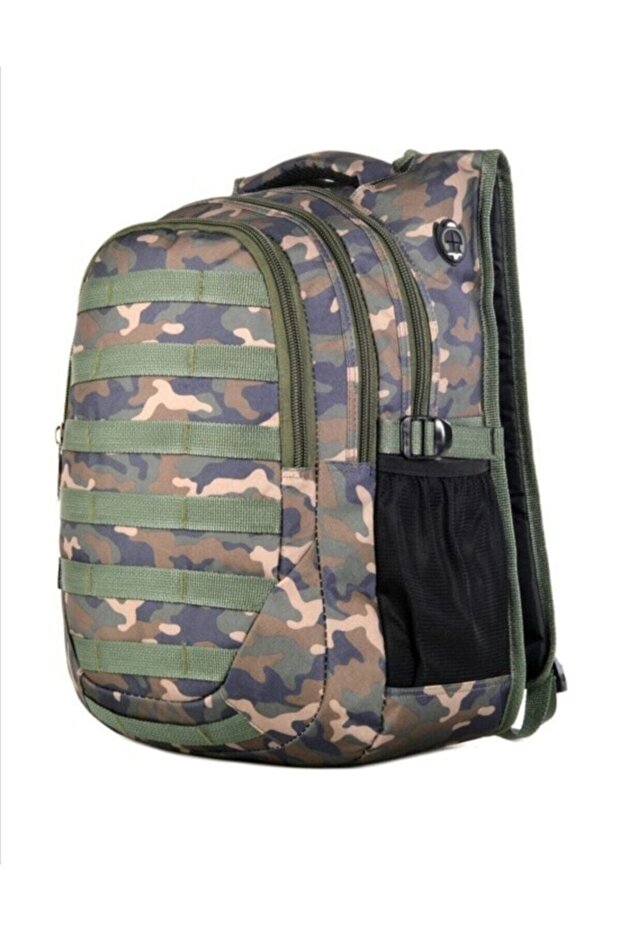 2228 حقيبة ظهر مدرسية بنمط مموه - 1
