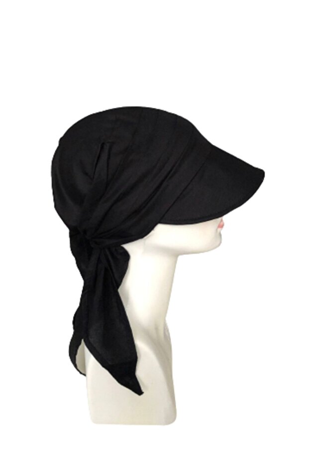 Women's Tie-Up Scarf Brim Bandana Beach Hat