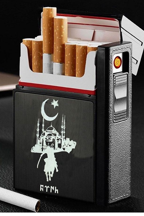 Usb Şarjlı Elektronik Çakmak Taşınabilir Paket Muhafaza Kutusu - 2