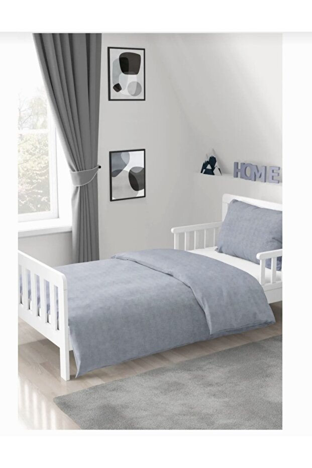 Single Gray Duvet Cover Set, 155*215 Duvet Cover Pillowcase